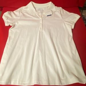Women's Croft & Barrow The Classic Polo Cotton Shirt. Size XL. NWT.
